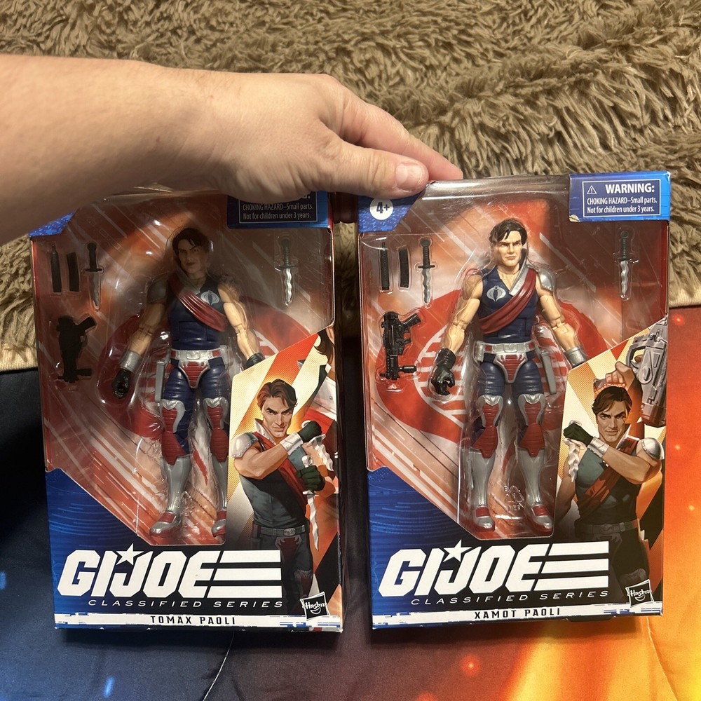 G.I. Joe Classified Series Tomax & Xamot Paoli 6-Inch Action Figures Lot Sealed