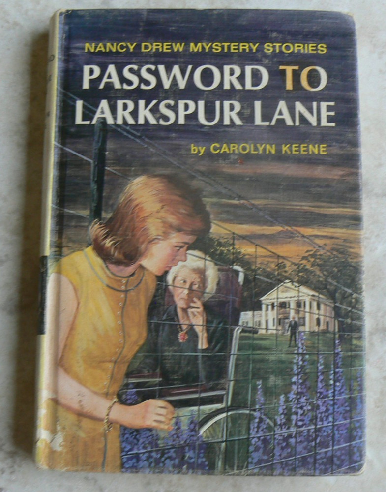 Nancy Drew #10 Password to Larkspur Lane,Carolyn Keene 1966 Matte HC, VTG