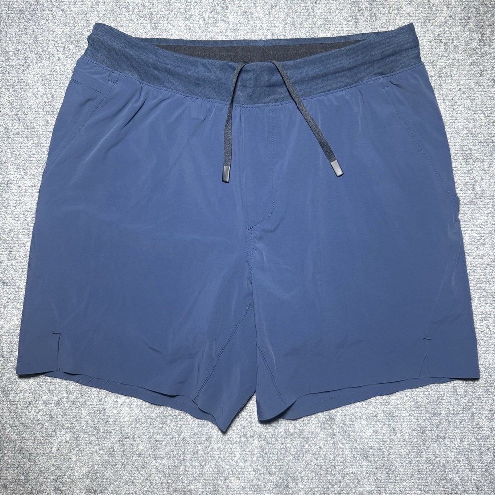 Ten Thousand Set Shorts Lined Medium Navy Drawstring Waist Athletic 6.5