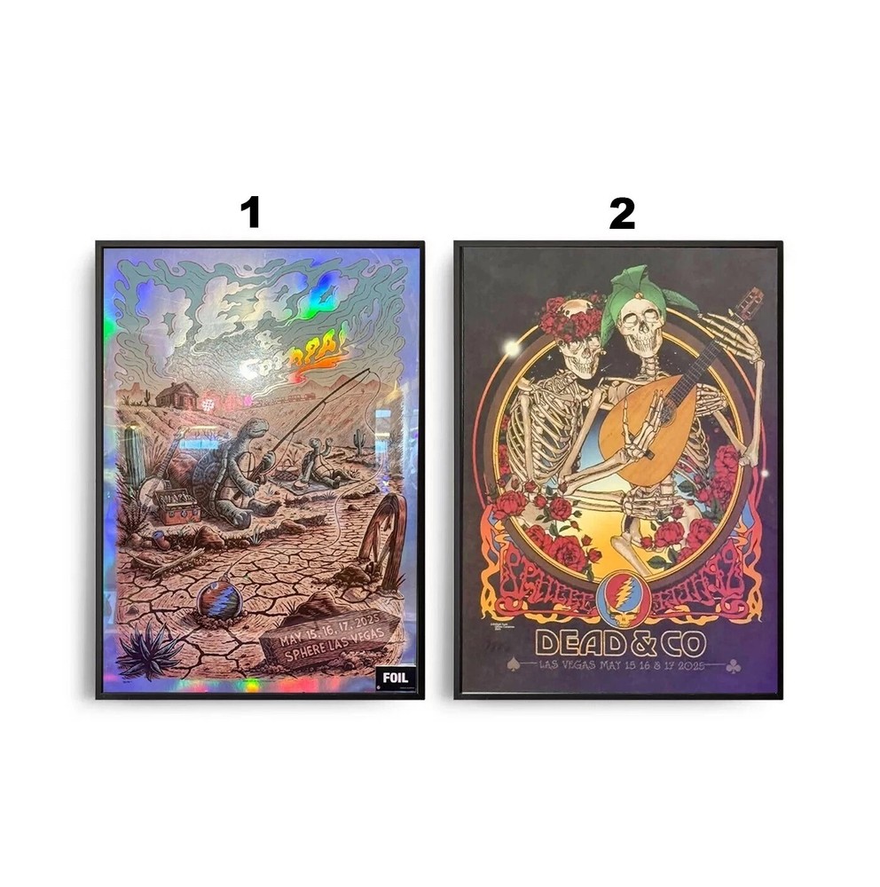 Dead and Company 2025 Las Vegas Sphere Concert Poster Wall Art