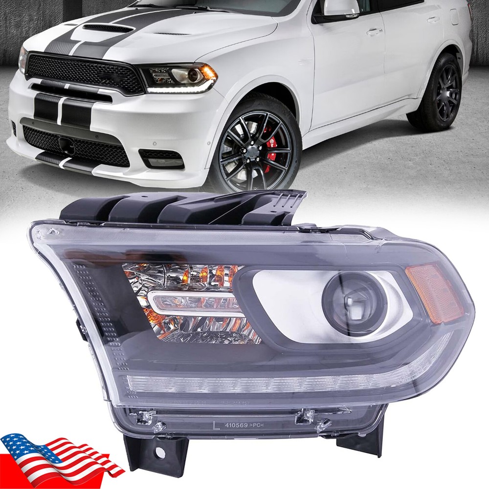 For Dodge Durango 2016-20 Left HID Headlight W/LED DRL Daytime Running Fog Light
