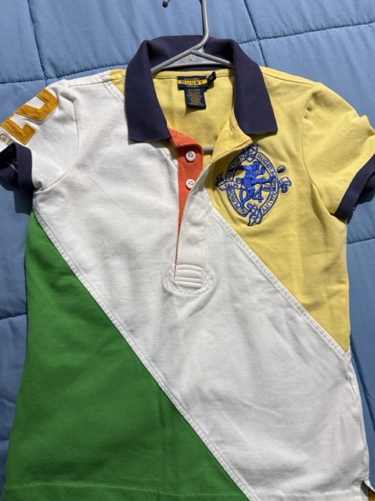 Rugby Ralph Lauren Colorblock Polo Shirt Womens