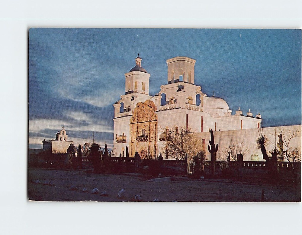 Postcard Mission San Xavier Del Bac Tucson Arizona USA