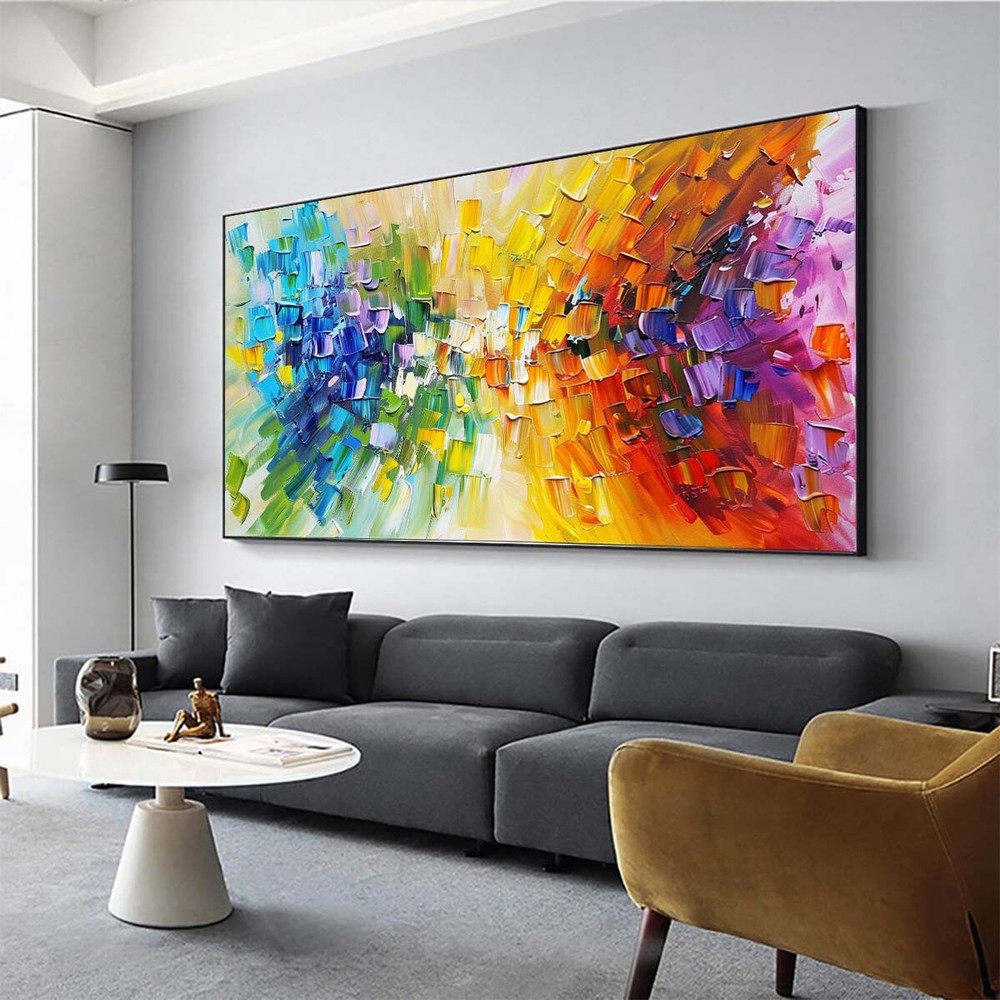 original modern Abstract Paintings Hand Painted Oil Painting On Canvas yellow
