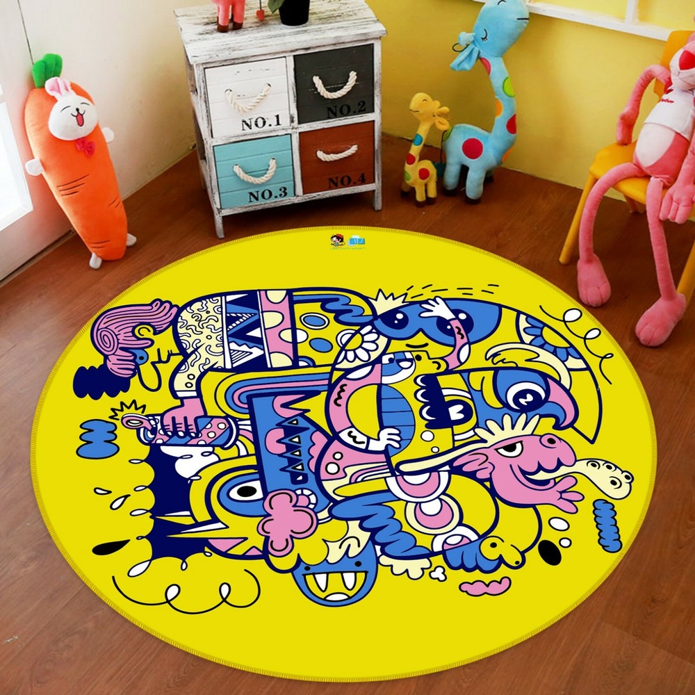 3D Painted Art Graffiti NAO5707 Game Rug Mat Elegant Photo Carpet Mat Fay