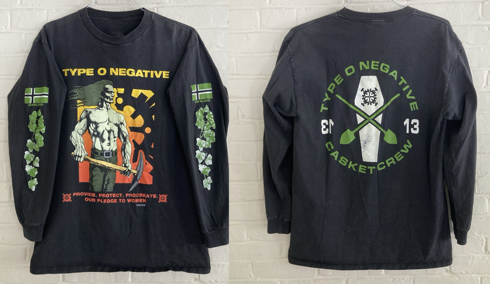 Vintage 1995 Type O Negative Casket Crew Long Sleeve BO2769
