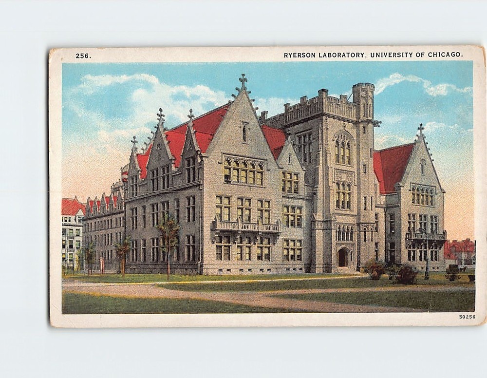 Postcard Ryerson Laboratory University of Chicago Illinois USA