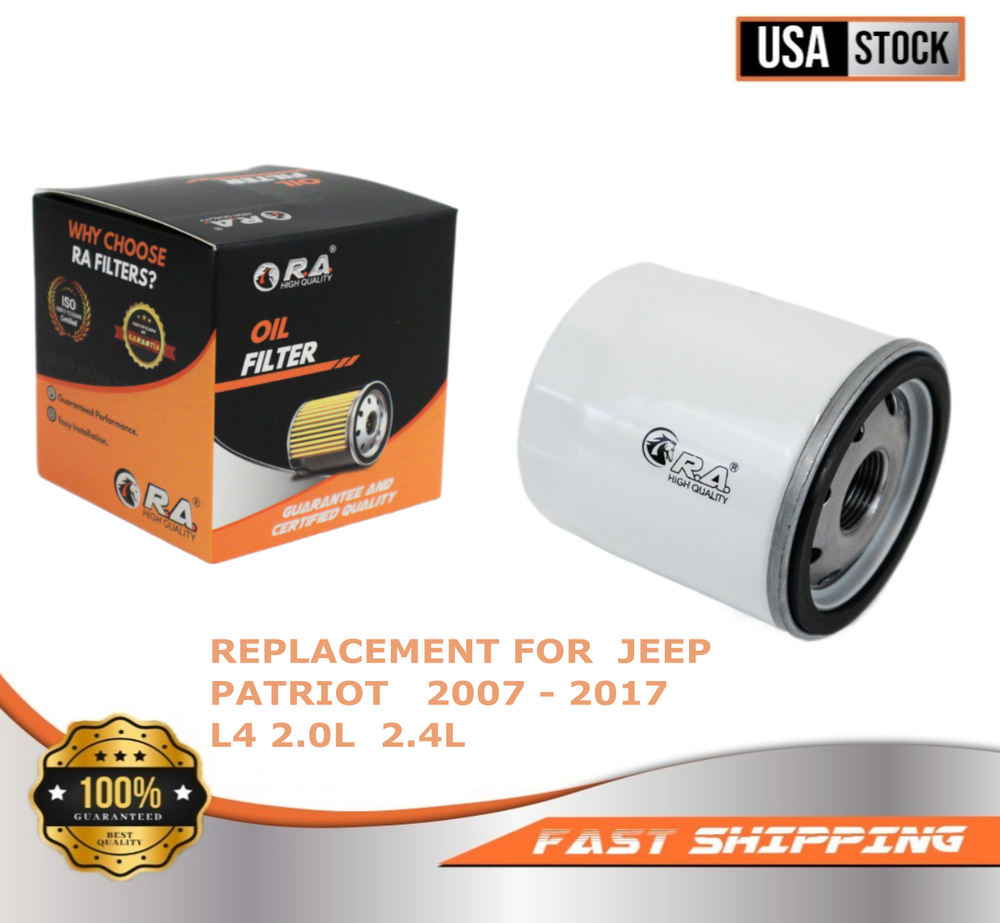 2007-2017 Jeep Patriot 2.0L 2.4L L4 Engine Oil Filter 10060 Spin-On