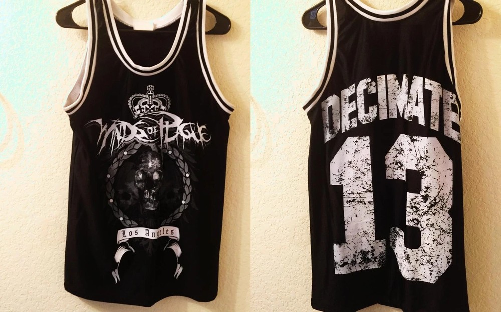 Winds of Plague Decimate the Weak BASKETBALL JERSEY Black Size S-5XL KN1529