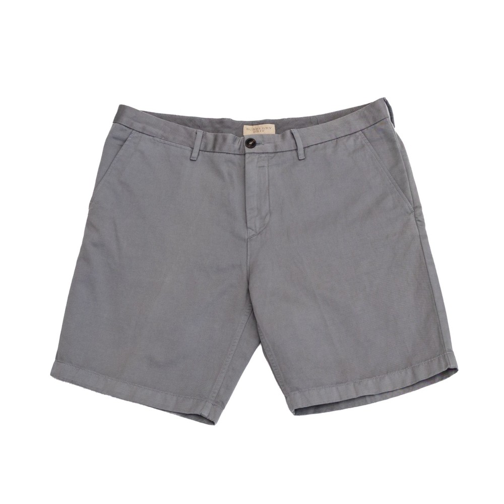 Burberry Brit Men’s Grey Chino Shorts Cotton Blend Casual Tailored Size 34