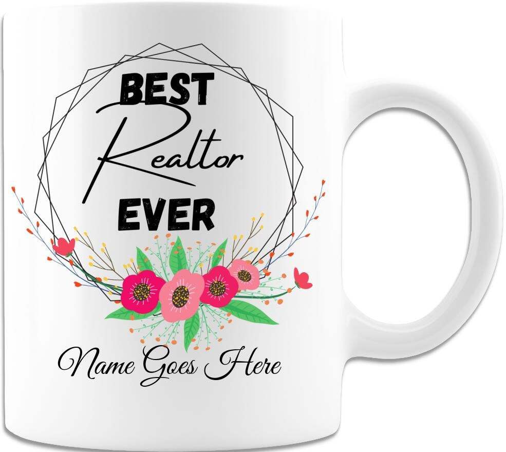 Best Realtor Ever Personalized Coffee Mug Premium Quality Unique Customized
