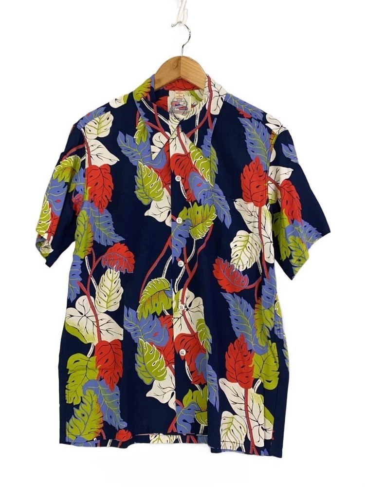 DUKE KAHANAMOKU Hawaiian Shirt Aloha Size XL 50s Vintage 100% Rayon