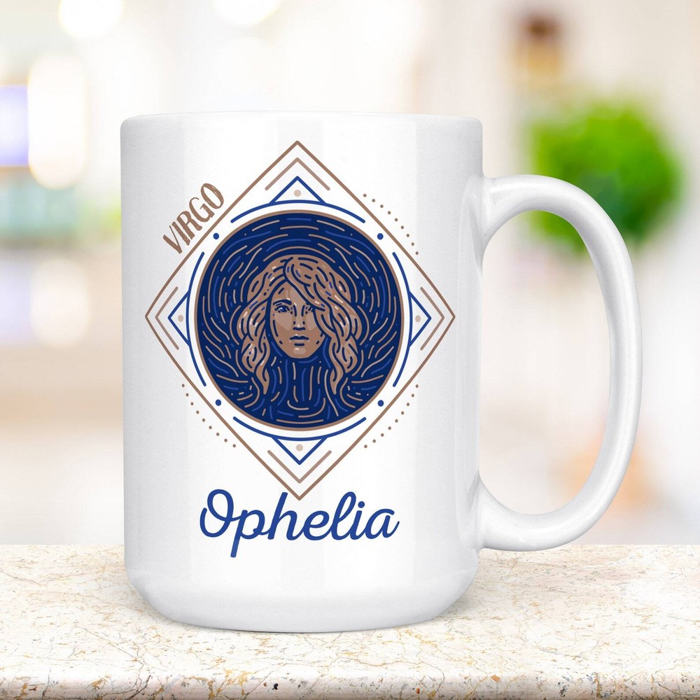 Personalized Virgo Zodiac Mug With Name Virgo Constellation Horoscope Cup