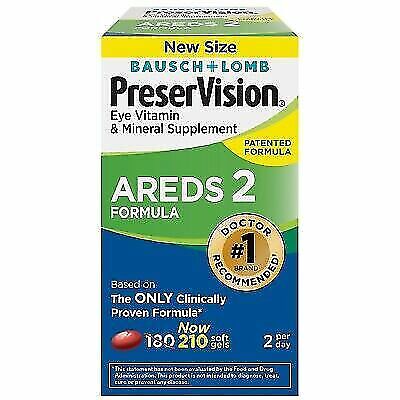 Bausch + Lomb PreserVision AREDS 2 210 Soft Gels New Sealed Exp 09/24