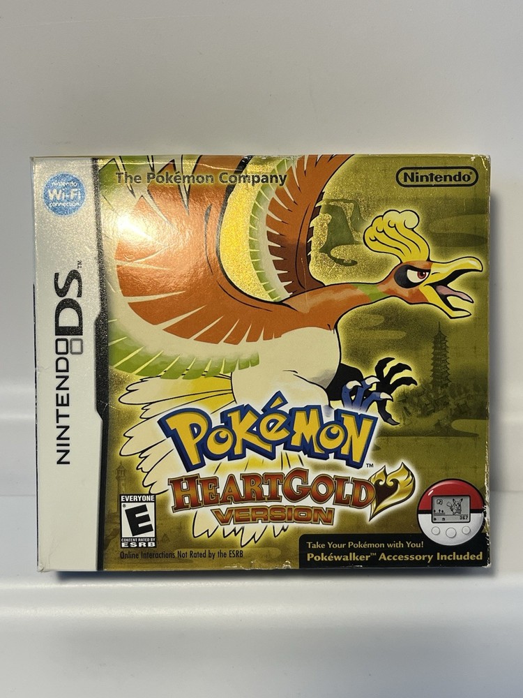 Pokemon HeartGold Version CIB + Pokewalker (Nintendo DS) Authentic - Tested