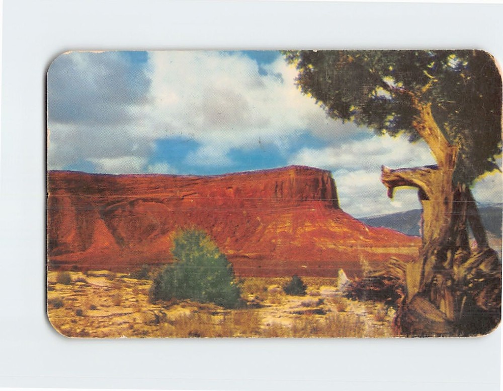 Postcard Monument Valley Desert Plateau Red Cliffs Sand Arizona Utah Navajo USA