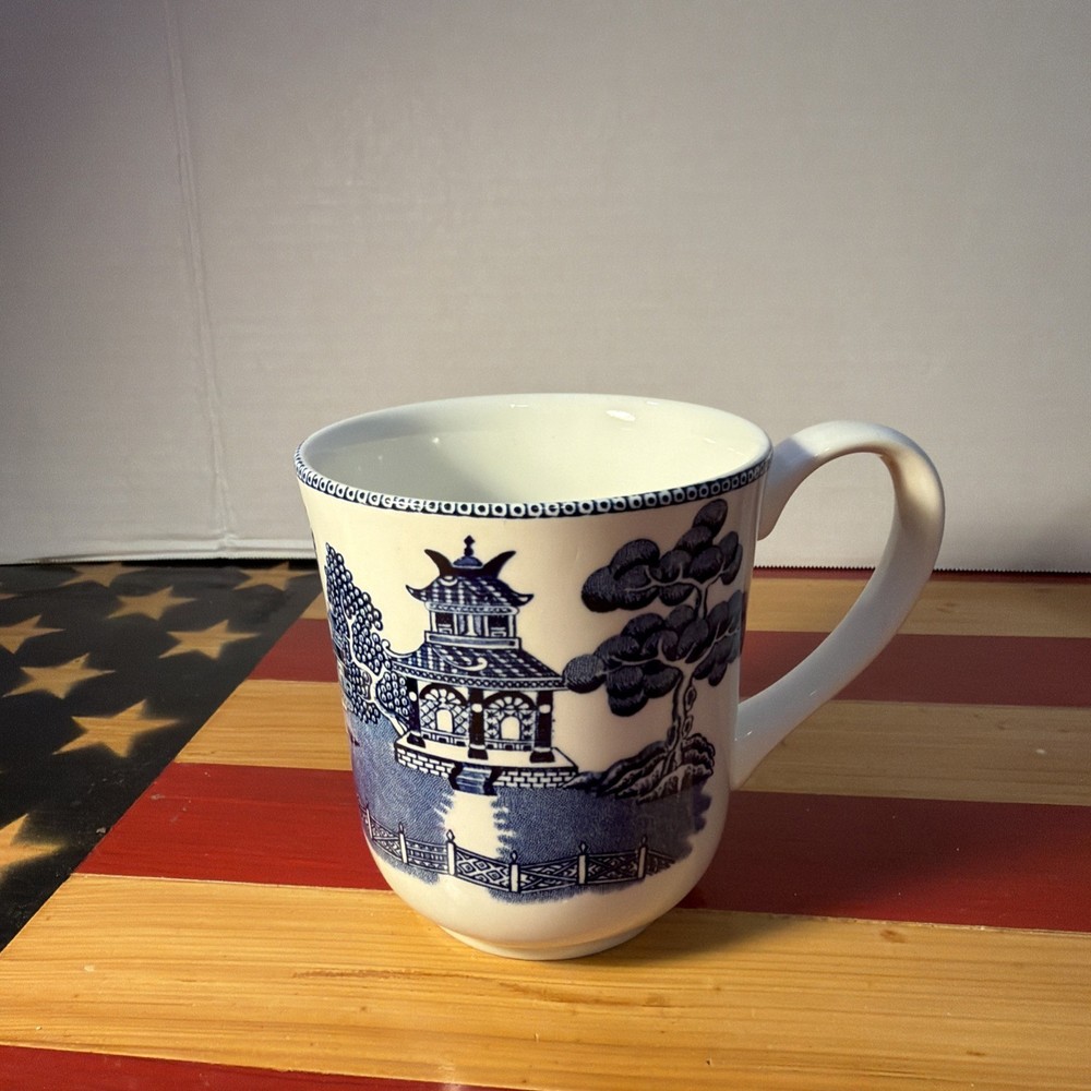 Johnson Bros Blue Willow Coffee Tea Mug Cup England Brothers Collectible