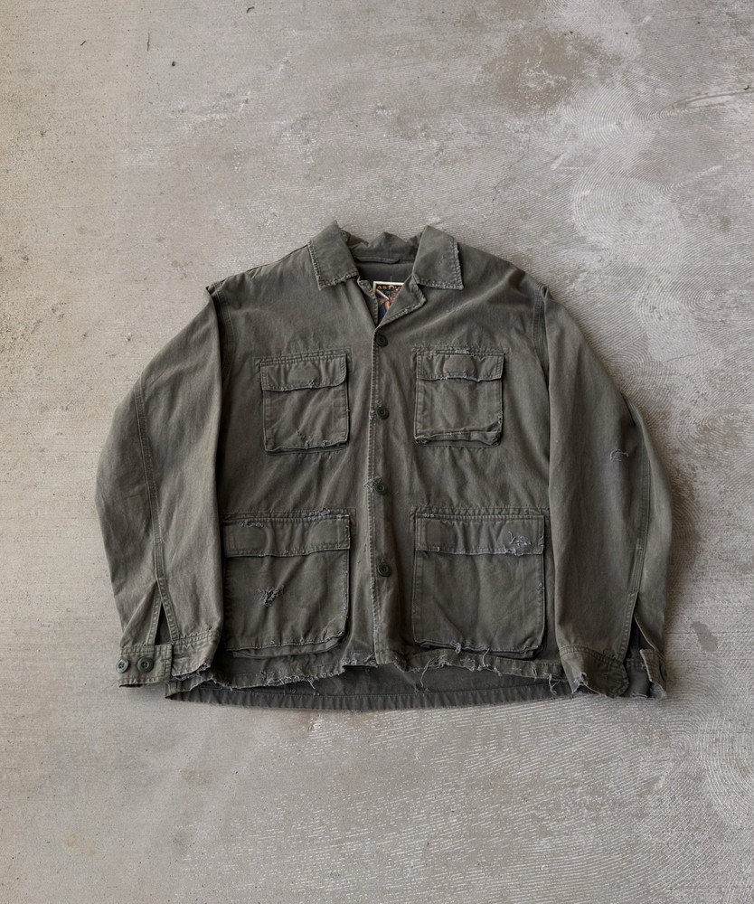 Men's Vintage Green Army Military Field Jacket