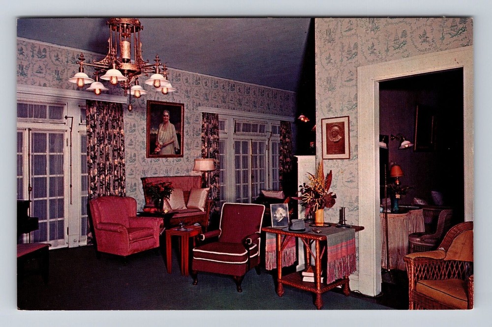 Fort Myers FL-Florida, Edison's Florida Home Drawing Room, Vintage Postcard