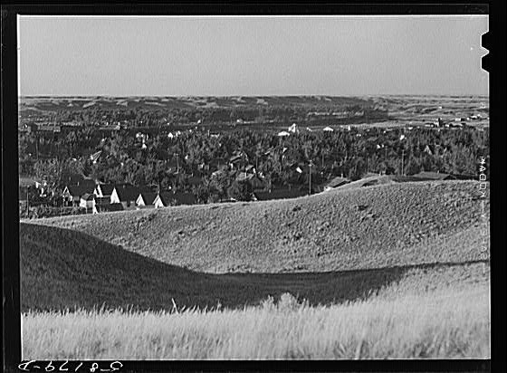 Havre Montana MT 1935-1942 Hill County Farm Security Administration Cityscape