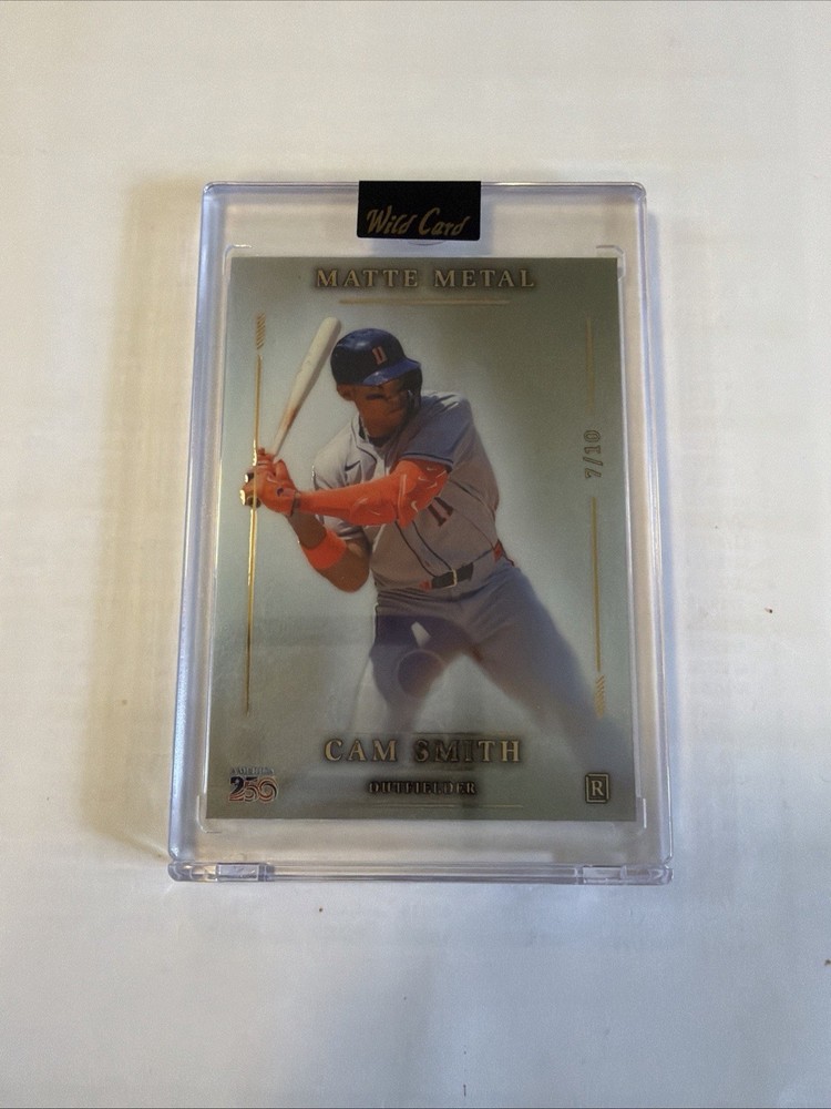 2026 Wild Card Matte Metal America 250 Cam Smith  10 (RC) Houston Astros