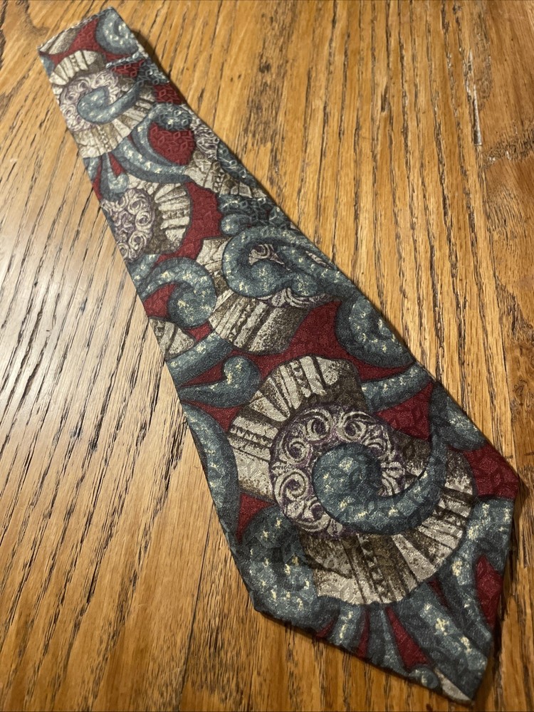 Vintage EUC Alcione For Today’s Man Silk Tie Abstract Necktie Made In Italy