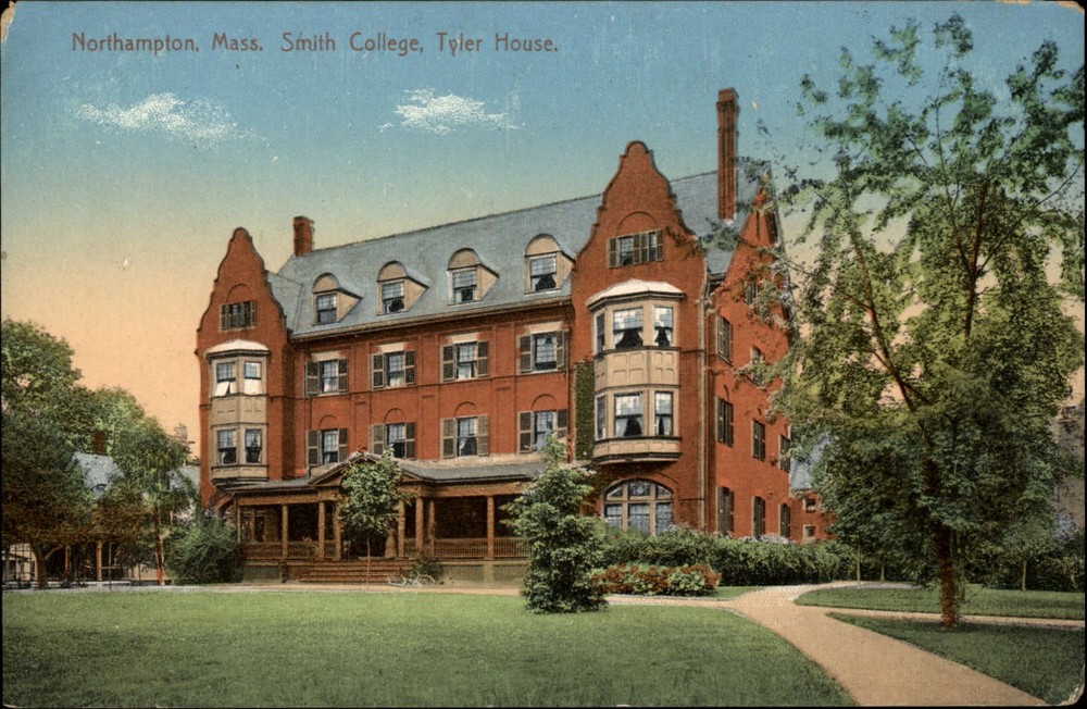 Northampton Massachusetts ~ Smith College ~ Tyler House ~ postcard sku017