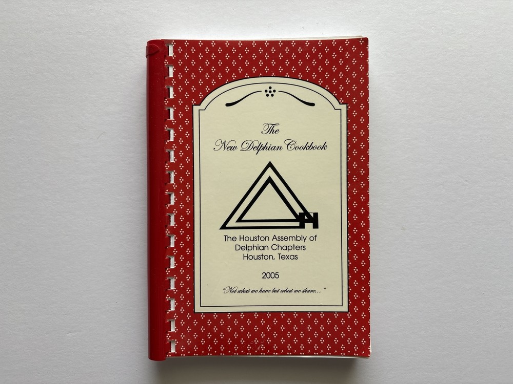 Vintage Cookbook 2000s, New Delphian Cookbook Houston Texas, Texmex