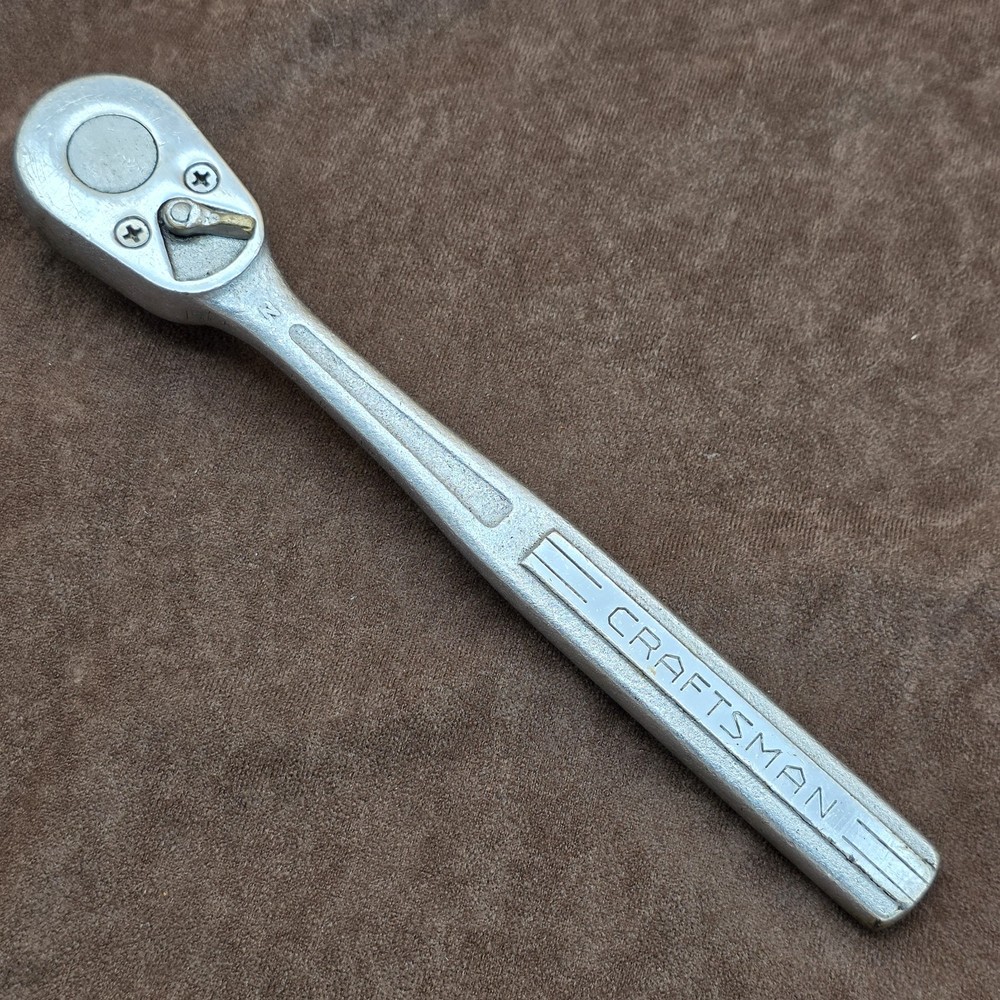 Vintage 1950’s Craftsman 1/2” Dr 10” Ratchet =V= USA No Part # Oil Port