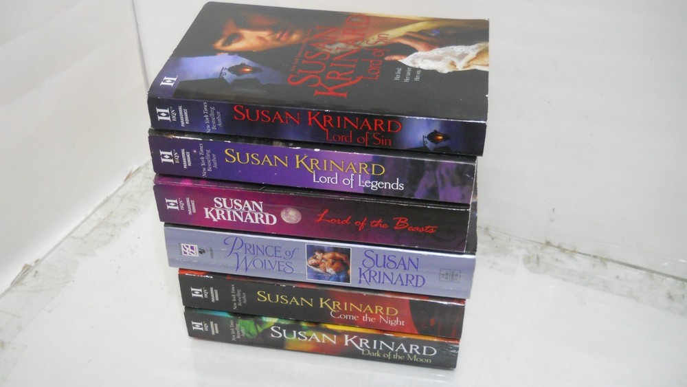 Lot of  6  SUSAN KRINARD PARANORMAL ROMANCE~ VG  PB , gently read~ Fast Shipping
