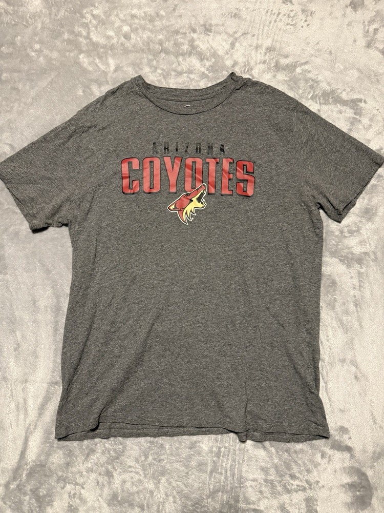 Phoenix Arizona Coyotes NHL Team Gray T Shirt Mens XL Hockey Short Sleeve