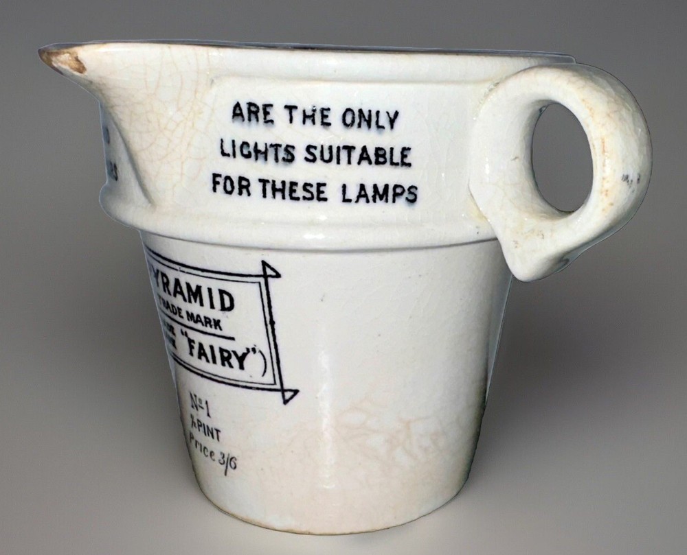 Sam Clarkes Pyramid Food Warmer Signed Ceramic Fairy Lamp OR Gravy 1/2 Pint