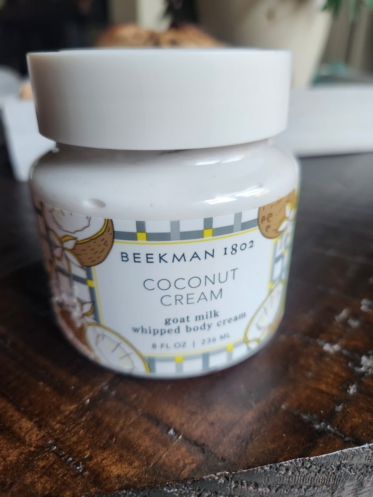 BEEKMAN 1802 Pure Goat Milk Whipped Body Cream in Coconut Cream 8 oz