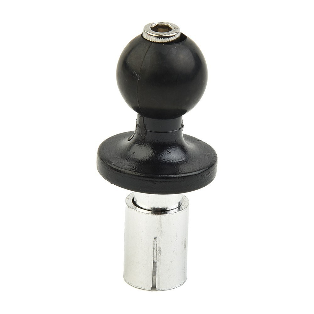 1x Motorcycle Bike Stem Base With Ball Head For RAM Mount Kit Holder Black New