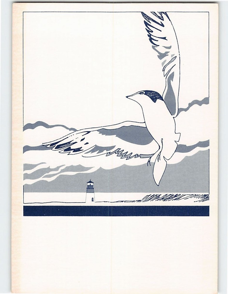 Postcard In Flight Lighthouse Art Print