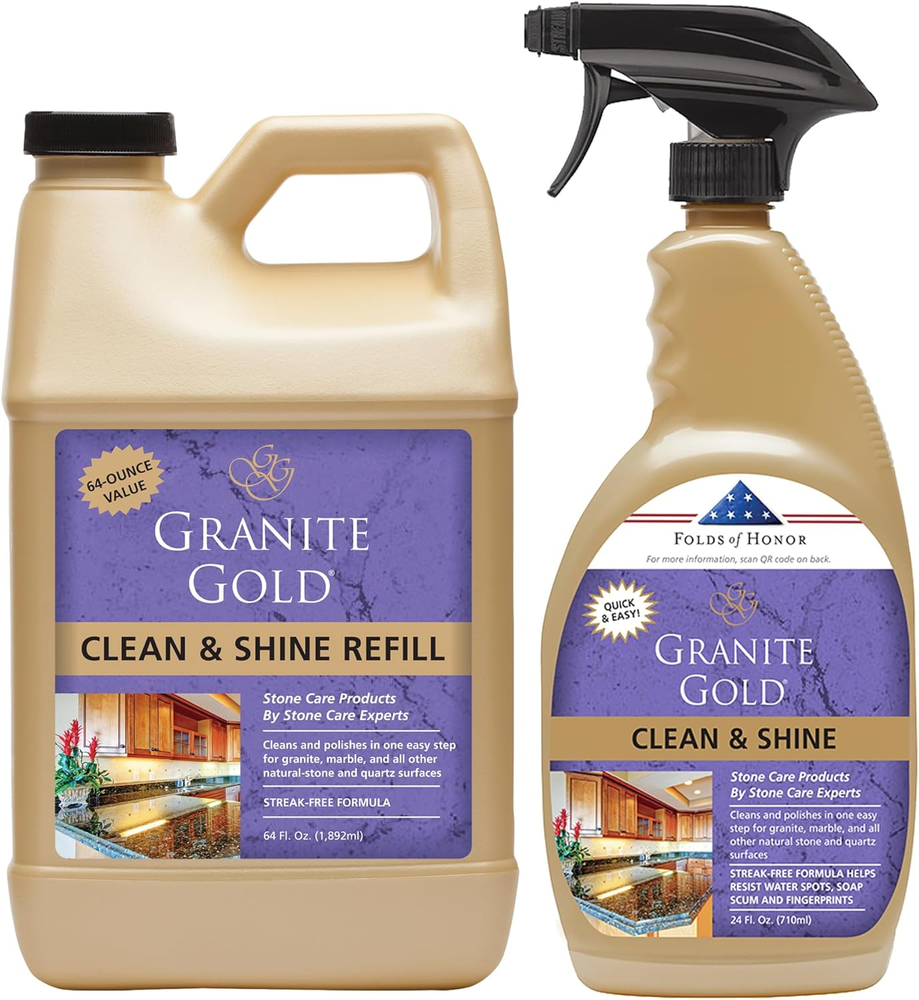 Granite Marble Quartz Stone Cleaner Shine Spray for Countertops