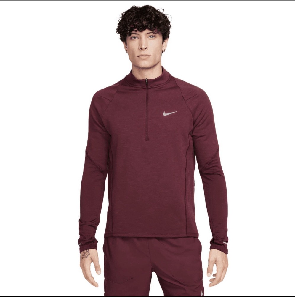 Nike Element Repel Therma-FIT 1/2 Zip Running Top Maroon Men’s M