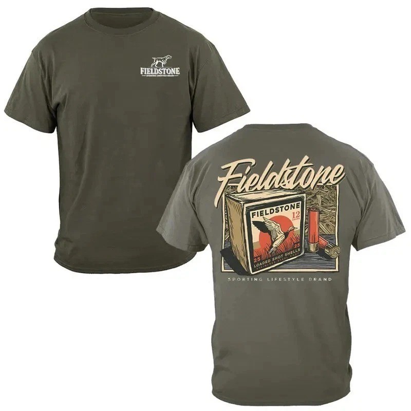 Fieldstone Ammo Box Graphic T-Shirt,Hunting T-Shirt,Full Color T-Shirt,For Man