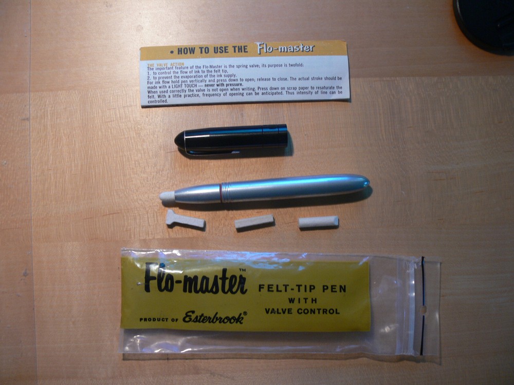 Vintage 1950'S Esterbrook Flo-Master Felt Tip Pen Marker With Valve Control