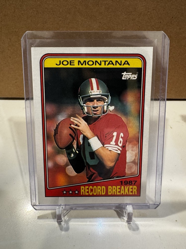 1988 Topps - 1987 Record Breakers Joe Montana #4