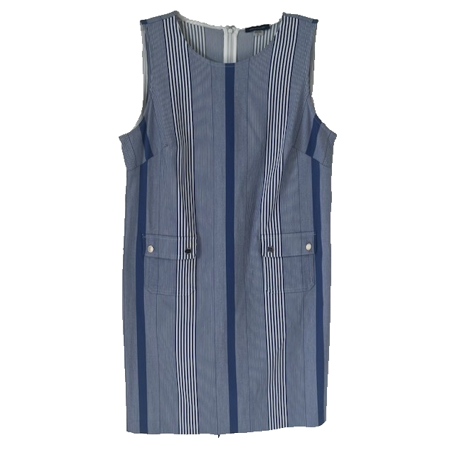 Tommy Hilfiger Blue and White Striped Dress 14