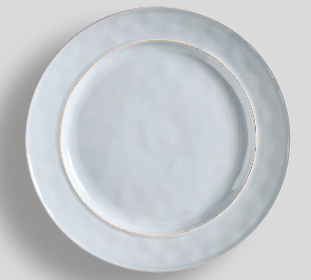 Pottery Barn Cambria Stoneware Dinner Plates - Set of 4, Chambray · 10 3/4
