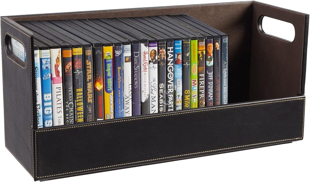 Stock Your Home DVD Storage Box for Blu-Ray and Video Game Organization