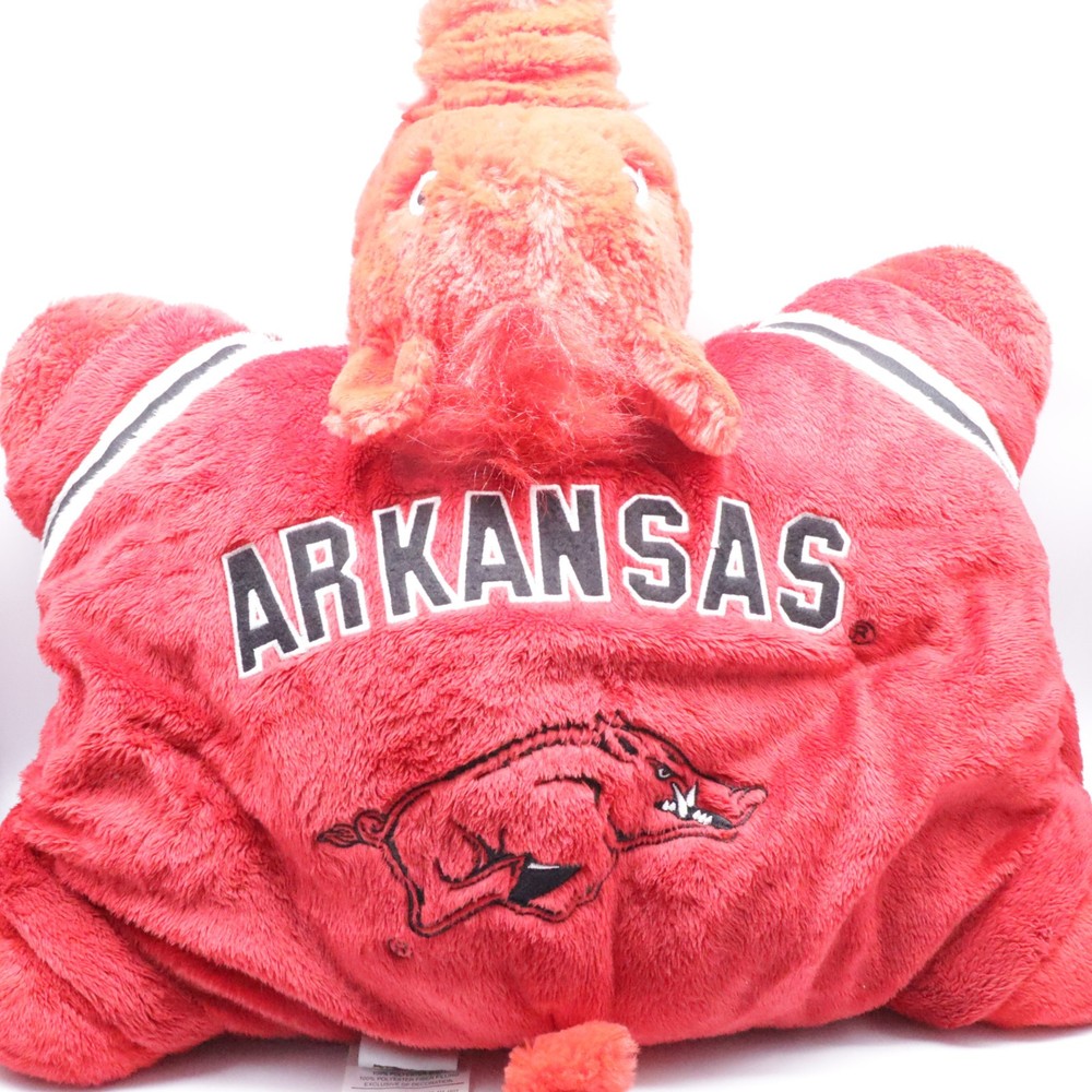 Pillow Pets University of Arkansas Razorbacks Plush Animal 2009 Hogs Red