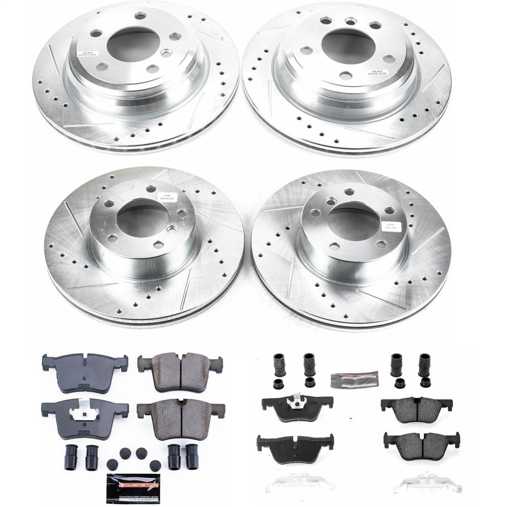 Power Stop K6925 Z23 Evolution Sport Performance 1-Click Brake Kit Front And Rea