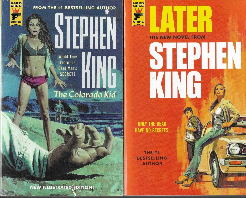 2 Stephen King ~ The Colorado Kid + Later ~ Hard Case Crime ~ Trade paperbacks