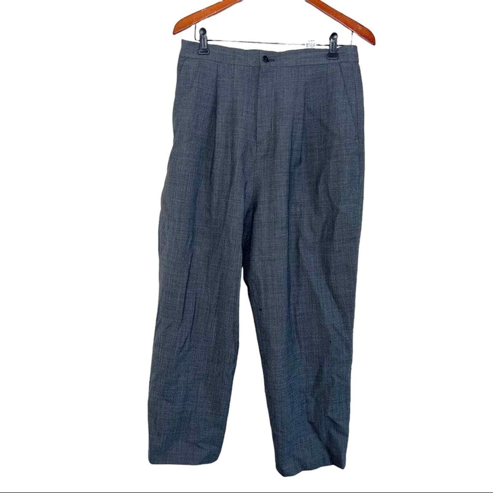 Zara Womens Size medium Pants Gray Oversized Fit Pleated High Rise  New