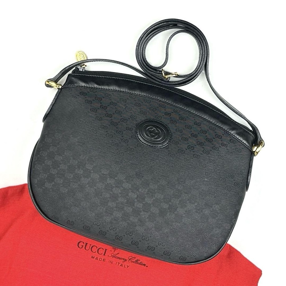 GUCCI Authentic Black PVC Shoulder Bag G07141981