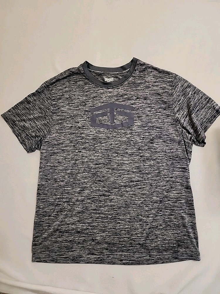 Tapout MMA Blue Grey Logo Shirt XXL Short Sleeve