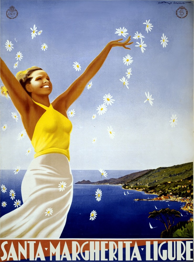 8014.Decoration Poster.Room wall interior design.Santa Margherita Ligure.decor